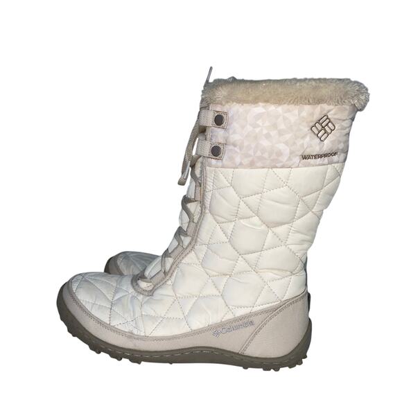 Columbia Minx Mid II Omni-Heat Women’s Winter Boots White Lace Up Sz 9 EU 40 - Picture 4 of 10